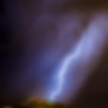 Lightning strike in Tehran